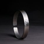 Buddha Stones 999 Sterling Silver Yin Yang Auspicious Clouds Balance Harmony Bracelet Bracelet Bangle BS 1