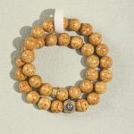 Buddha Stones Tibetan Natural Purple Gold Rat Bodhi Seed Wealth Double Wrap Bracelet Bracelet BS Bodhi Seed(Auspiciousness♥Luck)(Wrist Circumference 15cm)