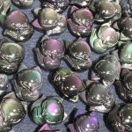 Buddha Stones Natural Rainbow Obsidian Gold Sheen Obsidian Nine Tailed Fox Positive Necklace Pendant Necklaces & Pendants BS 17