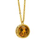 Buddha Stones Tibetan Yellow God Of Wealth Green Tara Buddha Serenity Titanium Steel Necklace Pendant Necklaces & Pendants BS 8