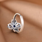 Buddha Stones Tibet 925 Sterling Silver Natural Lazurite Positive Adjustable Ring Ring BS 7