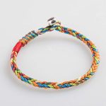 Buddha Stones "May you be healthy and happy" Lucky Multicolored Bracelet Bracelet BS 2