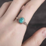 Buddha Stones 925 Sterling Silver Turquoise Wisdom Love Ring Ring BS 3