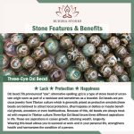Buddha Stones Tibetan Three-eyed Dzi Bead Luck Protection Braided Bracelet Bracelet BS 8