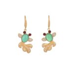 Buddha Stones FengShui Jade Koi Fortune Earrings Earrings BS Jade