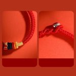 Buddha Stones Year of the Dragon 925 Sterling Silver Chinese Zodiac Cinnabar Auspicious Matches Blessing Bracelet (Extra 30% Off | USE CODE: FS30) Bracelet BS 10