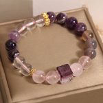Buddha Stones Natural Amethyst Pink Crystal Inner Peace And Healing Bracelet Bracelet BS 2