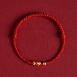 Buddha Stones 925 Sterling Silver Handmade Koi Fish Wealth Success Braided Rope Bracelet Bracelet BS Koi Fish Red(Wrist Circumference 14-18cm)
