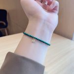 Buddha Stones Natural Malachite Elephant Anti-Anxiety Charm Bracelet Bracelet BS 3