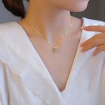 Buddha Stones Lucky Bead Jade Prosperity Chain Necklace Pendant Necklaces & Pendants BS 5