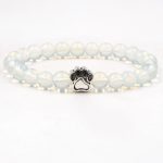 Indian Agate Green Agate Dog Paw Positive Calm Bracelet Bracelet BS Opal (Love ♥ Success)
