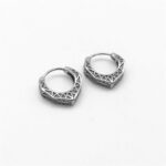 Buddha Stones Viking Hoop Titanium Steel Balance Earrings Earrings BS 8