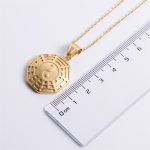 Buddha Stones Bagua Yin Yang Titanium Steel Balance Necklace Chain Pendant Necklaces & Pendants BS 5