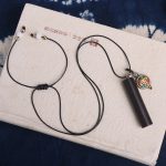 Buddha Stones Tibetan Ebony Wood Dzi Bead Peace Calm Necklace Pendant Necklaces & Pendants BS 6