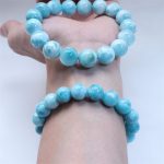 Buddha Stones Natural Larimar Wisdom Confidence Bracelet Bracelet BS 8