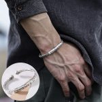 Buddha Stones Viking Style Twisted Braided Pattern Copper Balance Bracelet Bracelet BS Letter