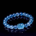 Buddha Stones Natural Aquamarine Pixiu Serenity Healing Bracelet Bracelet BS 8mm