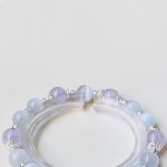 Buddha Stones 925 Sterling Silver Natural Amethyst Cat's Eye Spiritual Awareness Star Bracelet Bracelet BS 7