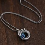 Buddha Stones 999 Sterling Silver Year Of The Dragon Auspicious Peace Buckle Carved Success Necklace Pendant Necklaces & Pendants BS 4