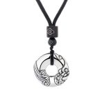 Buddha Stones PiXiu Peace Buckle Copper Wealth Necklace Pendant Necklaces & Pendants BS 4