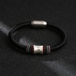 Buddha Stones 999 Sterling Silver Om Mani Padme Hum Peace Magnetic Buckle Bracelet Bracelet BS 1