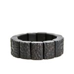 Buddha Stones Vintage Ebony Wood Texture Peace Couple Bracelet Bracelet BS 8