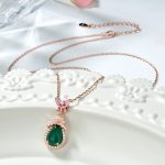 Buddha Stones 925 Sterling Silver Green Chalcedony Butterfly Zircon Courage Necklace Pendant Necklaces & Pendants BS 2