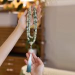Buddha Stones Natural 108 Mala Beads Bodhi Seed Lotus Engraved Wisdom Tassel Bracelet Mala Bracelet BS 7