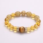 Buddha Stones Citrine Generosity Prosperity Beaded Bracelet Bracelet BS 5