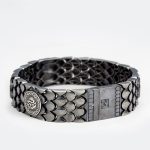 Buddha Stones 925 Sterling Silver Dragon Scales Luck Success Bracelet Bangle Bracelet Bangle BS 1