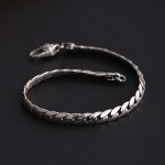 Buddha Stones Double Dorje Vajra Strength Punk Copper Chain Bracelet Necklace Bracelet BS 2