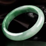 Buddha Stones Natural Jade Fortune Blessing Bangle Bracelet Bracelet BS 5
