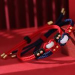Buddha Stones Round Peace Buckle Jade Abundance Wealth String Bracelet Bracelet BS 9