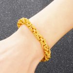 Buddha Stones 24k Gold Plated Double Headed Dragon Protection Bracelet Bracelet BS 2