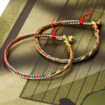 Buddha Stones 925 Sterling Silver Fu Character Zongzi Pattern Multicolored String Luck Handmade Braided Bracelet Bracelet BS 13