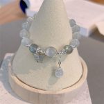 Buddha Stones Cat's Eye Moonstone Butterfly Star Charm Support Bracelet Bracelet BS 1