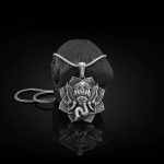Buddha Stones Pure Tin Ganesh Ganpati Elephant Protection Amulet Necklace Pendant Necklaces & Pendants BS Ganesh Pendant&Keel Chain