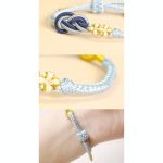 Buddha Stones Handcrafted Eight Thread Peace Knot Peach Blossom Knot Luck Connection Bracelet Bracelet BS 9