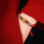 Buddha Stones 925 Sterling Silver Om Mani Padme Hum King Kong Knot Faith Bracelet Bracelet BS 4