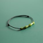 Buddha Stones Green Bamboo Jade Pattern Luck Abundance Bracelet Bracelet BS 9
