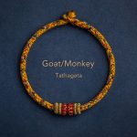 Buddha Stones Tibet Handmade Chinese Zodiac Natal Buddha Luck Strength Braided String Bracelet Bracelet BS Goat/Monkey-Tathagata 17-19cm