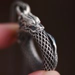 Buddha Stones 999 Sterling Silver Year Of The Dragon Auspicious Peace Buckle Carved Success Necklace Pendant Necklaces & Pendants BS 7