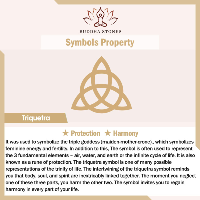 Buddha Stones  Triangle Knot Triquetra Titanium Steel Calm Rotatable Ring Ring BS 1