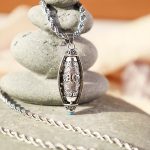 Buddha Stones Tibet Om Mani Padme Hum Protection Necklace Rotatable Pendant Necklaces & Pendants BS 2