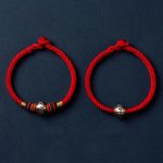 Buddha Stones 925 Sterling Silver Tibet Handmade Om Mani Padme Hum Luck Protection King Kong Knot Braided Bracelet Bracelet BS 22
