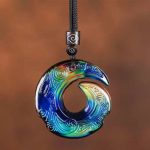 Color-Changing One's Luck Improves Design Pattern Liuli Crystal Necklace Pendant Necklaces & Pendants BS 2