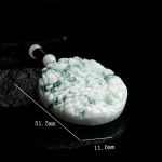 Buddha Stones Mountain Landscape Jade Abundance String Necklace Necklaces & Pendants BS 11