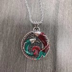 Buddha Stones Tibetan Copper Koi Fish Healing Necklace Necklaces & Pendants BS Necklace-With Twist Chain(Necklace length: 60cm)