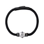 Buddha Stones 999 Sterling Silver 12 Constellations of the Zodiac Protection Handmade String Bracelet Bracelet BS 12
