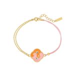 Buddha Stones 18K Gold Plated Copper Two Birds Zircon Healing Necklace Pendant Bracelet Earrings Set Bracelet Necklaces & Pendants BS 11